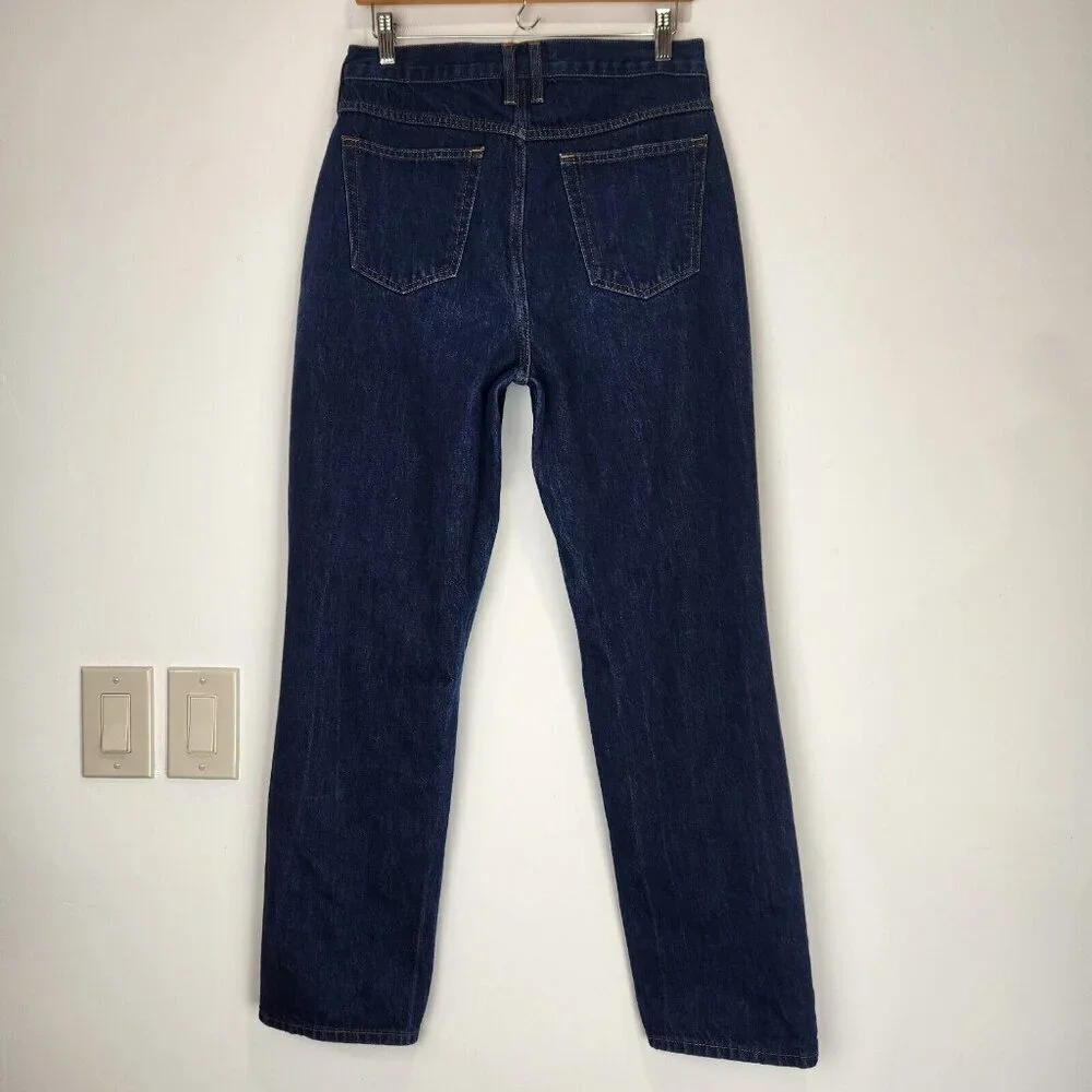 FRAME Denim Le High N Tight Straight Leg Exposed Zipper Jeans 29 Blue High‎ Rise